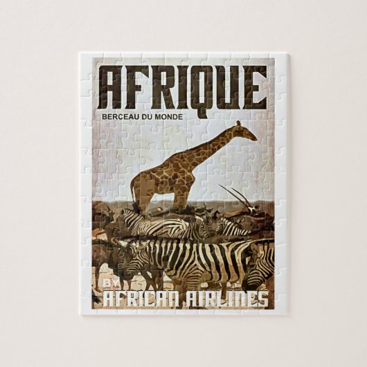 Afrika-Tourismusplakat Puzzle (Vertikal)
