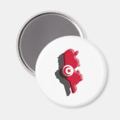 AFRIKA: Tunesien (3d) Magnet (Vorderseite/Rückseite)