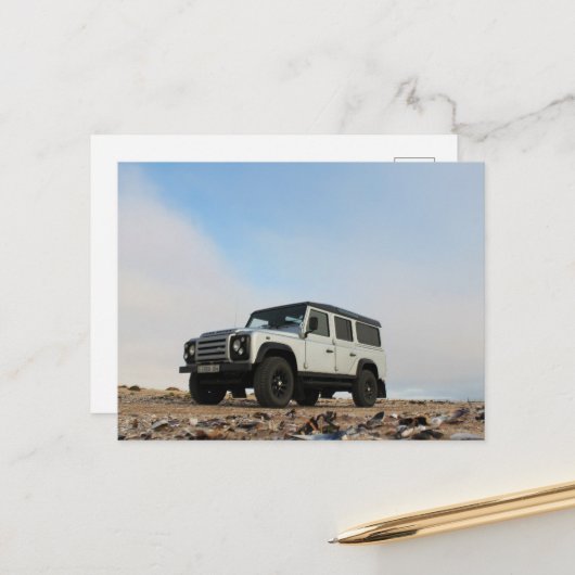 Afrika überlandet 4x4 Road Trip Drip Postkarte (Vorderseite/Rückseite Beispiel)
