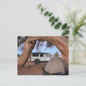 Afrika überlandet 4x4 Road Trip Fahren Namibia Postkarte (Stehend Vorderseite)