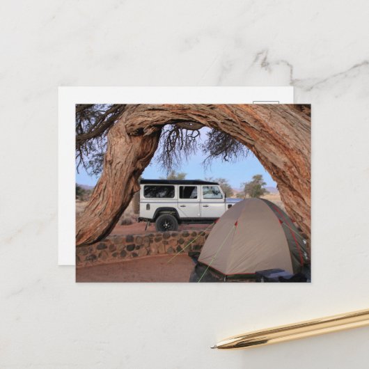 Afrika überlandet 4x4 Road Trip Fahren Namibia Postkarte (Vorderseite/Rückseite Beispiel)
