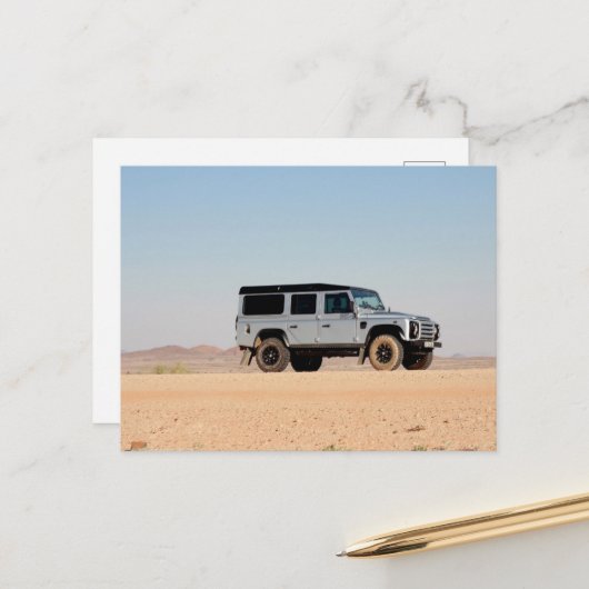 Afrika überlandet 4x4 Road Trip Fahren Namibia Postkarte (Vorderseite/Rückseite Beispiel)