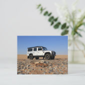 Afrika überlandet 4x4 Road Trip Fahren Namibia Postkarte (Stehend Vorderseite)