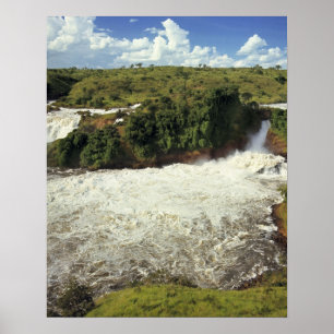 Afrika, Uganda, Murchison Falls NP. Das schaumige Poster