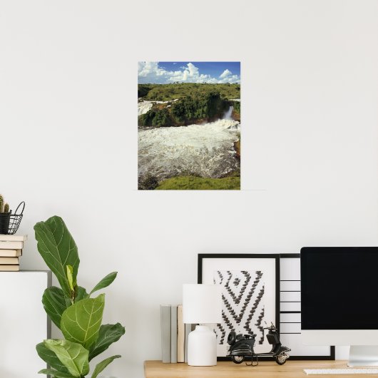Afrika, Uganda, Murchison Falls NP. Der Schnee Poster (Heimbüro)