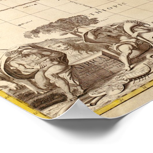 Afrika um 1725 poster (Ecke)