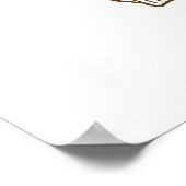 Afrika Umriss Karte Muster KHK Karte Poster (Ecke)