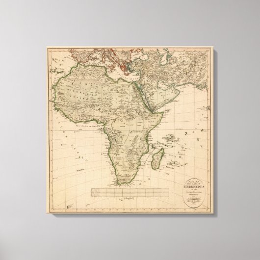 Afrika und Asien Leinwanddruck (Vorderseite)