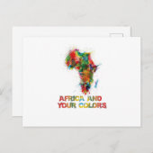 Afrika und Ihre Farben Postkarte (Vorne/Hinten)