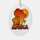 Afrika-Verzierung Keramik Ornament (Rechts)