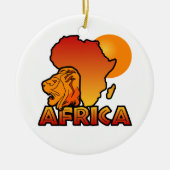 Afrika-Verzierung Keramik Ornament (Vorne)