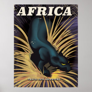 Afrika Vintage-Reiseplakat-Druck Poster