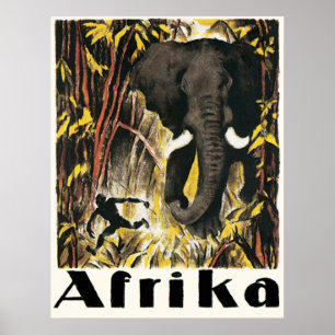 Afrika Vintage-Reiseplakat Poster
