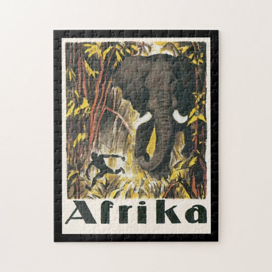 Afrika Vintage Reiseposter Puzzle (Vertikal)