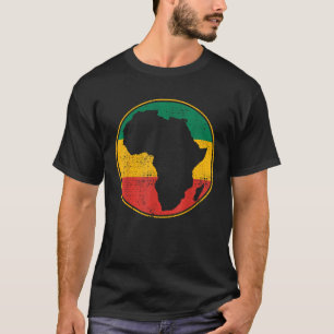 Afrika Vintage Retro Karte Tansania Namibia Kenia T-Shirt
