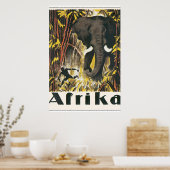 Afrika Vintage Travel Poster (Küche)