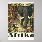 Afrika Vintage Travel Poster (Vorne)
