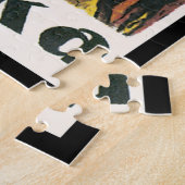 Afrika Vintages Reise-Plakat Puzzle (Seite)