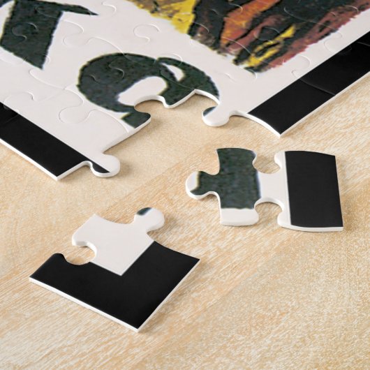 Afrika Vintages Reise-Plakat Puzzle (Seite)