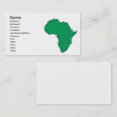 Afrika Visitenkarte (Vorne/Hinten)