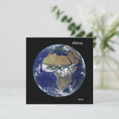 Afrika vom Weltraum, NASA-Volldatenträger-Image Karte (Stehend Vorderseite)