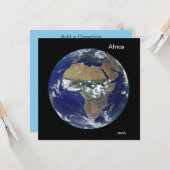 Afrika vom Weltraum, NASA-Volldatenträger-Image Karte (Vorderseite/Rückseite Beispiel)