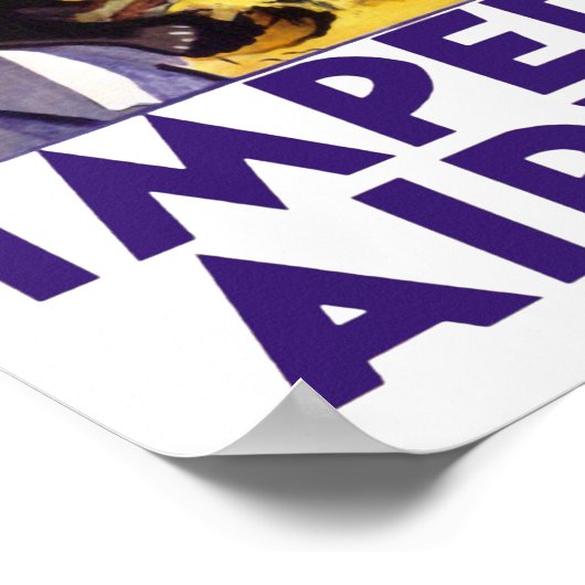 Afrika von Imperial Airways Poster (Ecke)