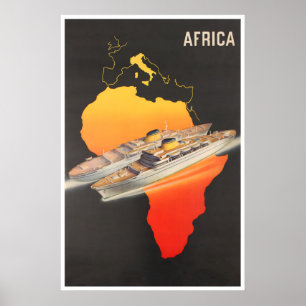 Afrika Wandkunst Reiseplakat Afrikanische Kreuzfah Poster