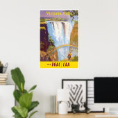 Afrika Wandkunst Victoriafälle Reiseplakat Poster (Heimbüro)