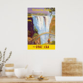 Afrika Wandkunst Victoriafälle Reiseplakat Poster (Küche)
