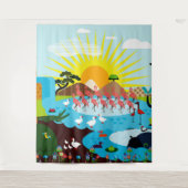 Afrika Wandteppich (Vorderseite)