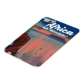 Afrika-Wasserfall-Abenteuerposter Magnet (Linke Seite)