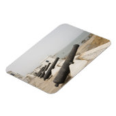 Afrika, Westafrika, Ghana, Elmina. Kanonen schütze Magnet (Linke Seite)