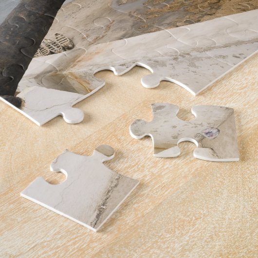 Afrika, Westafrika, Ghana, Elmina. Kanonenkarren Puzzle (Seite)