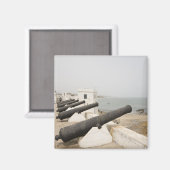 Afrika, Westafrika, Ghana, Elmina Kanonenkarte Magnet (Vorderseite/Rückseite)