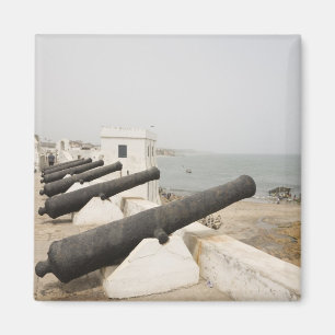 Afrika, Westafrika, Ghana, Elmina Kanonenkarte Magnet