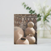 Afrika, Westafrika, Ghana, Sirigu. Handgefertigt 2 Postkarte (Stehend Vorderseite)