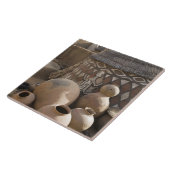 Afrika, Westafrika, Ghana, Sirigu. handgefertigt Fliese (Seite)