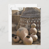 Afrika, Westafrika, Ghana, Sirigu. handgefertigt Postkarte (Vorne/Hinten)