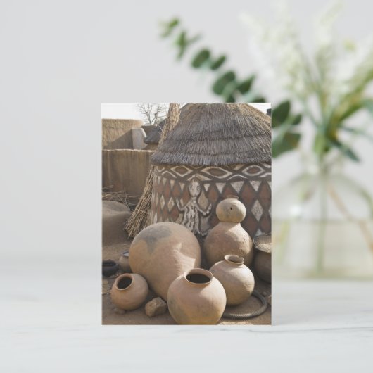 Afrika, Westafrika, Ghana, Sirigu. handgefertigt Postkarte (Stehend Vorderseite)