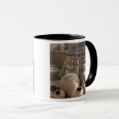 Afrika, Westafrika, Ghana, Sirigu. handgefertigt Tasse (VorderseiteRechts)