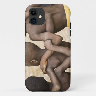 Afrika, Westafrika, Ghana, Yendi. Nahaufnahme iPhone 11 Hülle