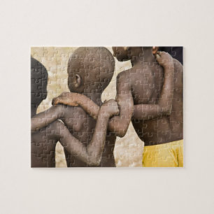 Afrika, Westafrika, Ghana, Yendi. Nahaufnahme Puzzle