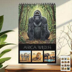 Afrika-Wildtierkalender 2027 / Afrikanische Tiere Kalender