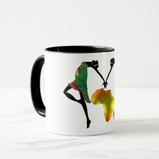 Afrika Wir tanzen Tasse (Vorderseite Links)