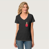 Afrika Zoo Tier Cute Pocket Erdmännchen T-Shirt (Vorderseite Vollansicht)