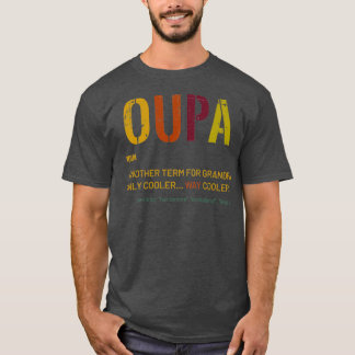 Afrikaans Opa Oupa Funny Definition Cool Retro T-Shirt