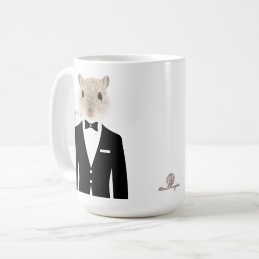 #AfrikaansIsLekker - Dapper Muis Kaffeetasse (Vorderseite Links)
