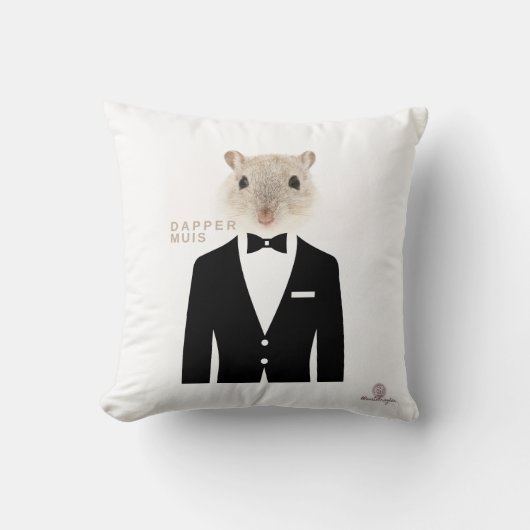 #AfrikaansIsLekker - Dapper Muis Kissen (Vorderseite)