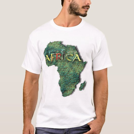 Afrikakarte T-Shirt (Vorderseite)